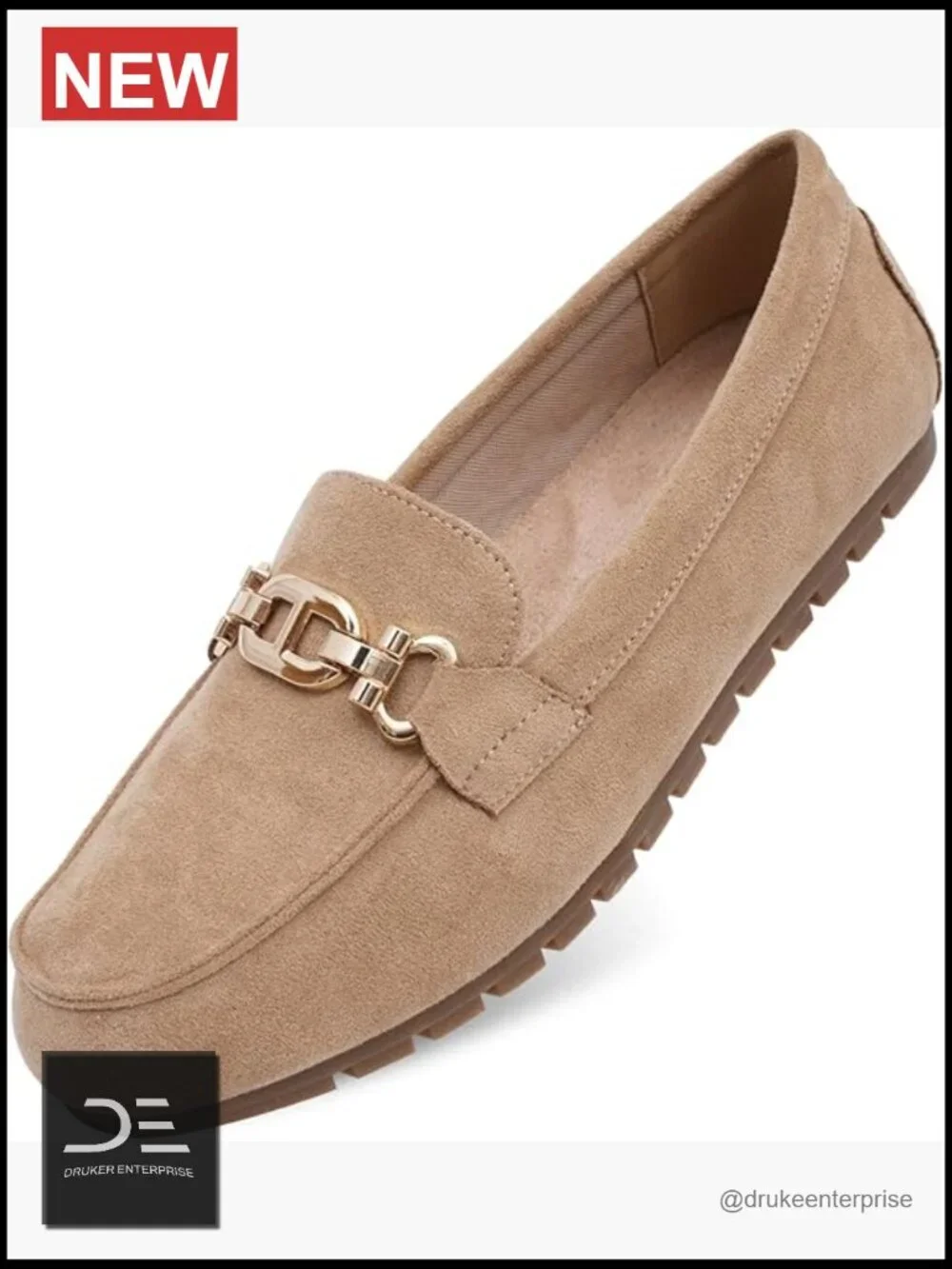 Faux Suede Loafers Cute Slip On Driving Flats Comfortable Lightweight